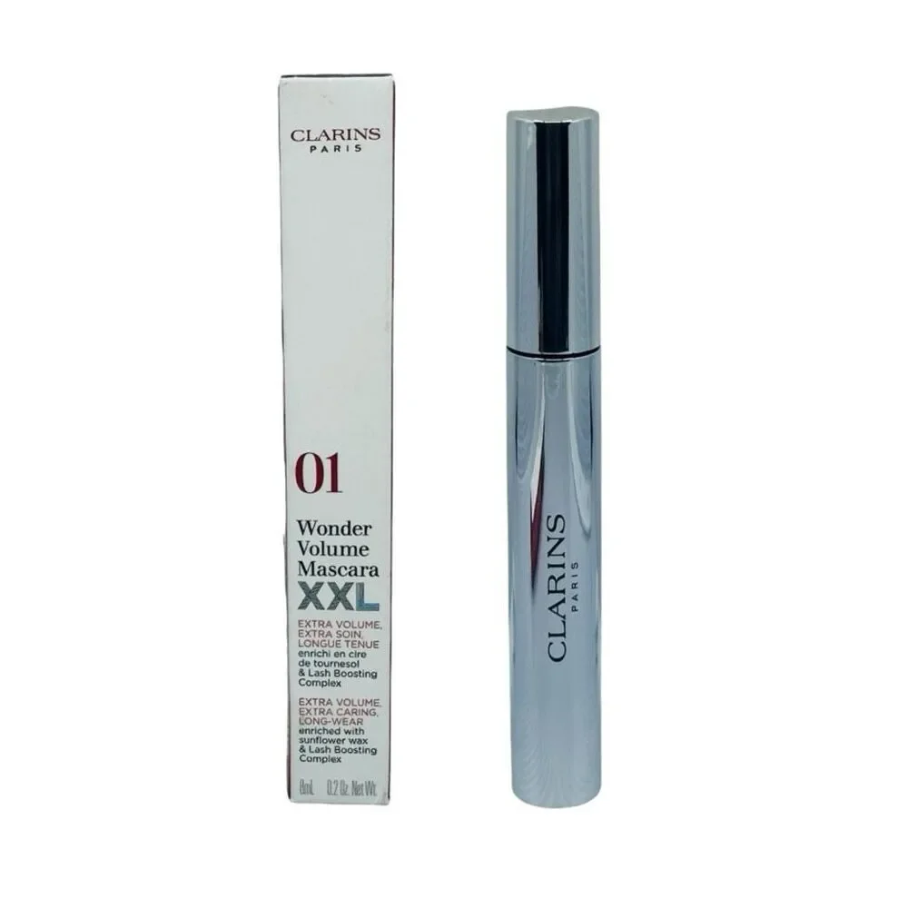 Clarins Wonder Volume Mascara XXL Extra Volume 0.2 oz / 8 ml - 01 Extreme Black